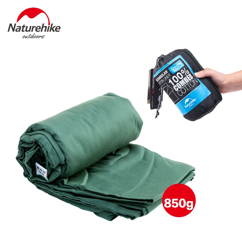 

Naturehike Ultra-light Spring Summer Camping Envelope Lazy Bag 2Colors 2200x1600mm 850g Portable Double Sleeping Bag Liner Bags
