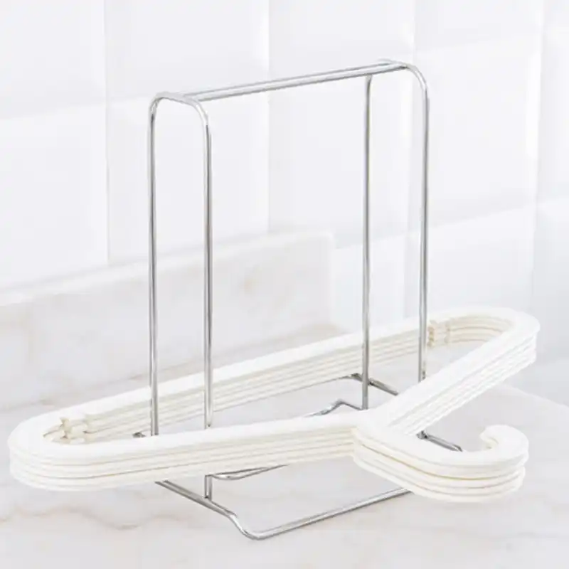 Mini Stainless Steel Clothes Hanger Stacker Holder Desktop Clothes Hanger Stacker Holder Desktop