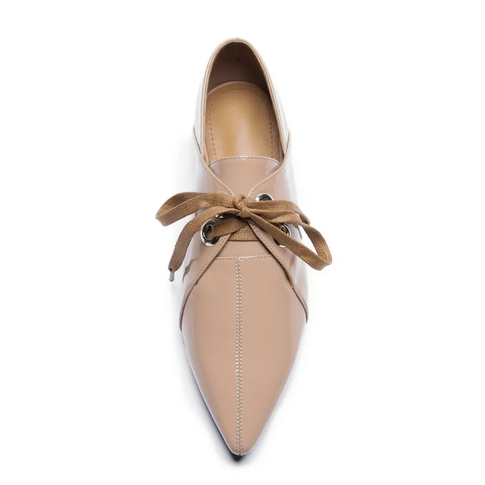 Pu Papillon noeud De Verni Femme En Noir Nude Talons 3 Appartements Plat Orteil 9 Cuir Eshtonshero Femmes Mariage Pointu Chaussures Dames Taille noir qSVUzMpG