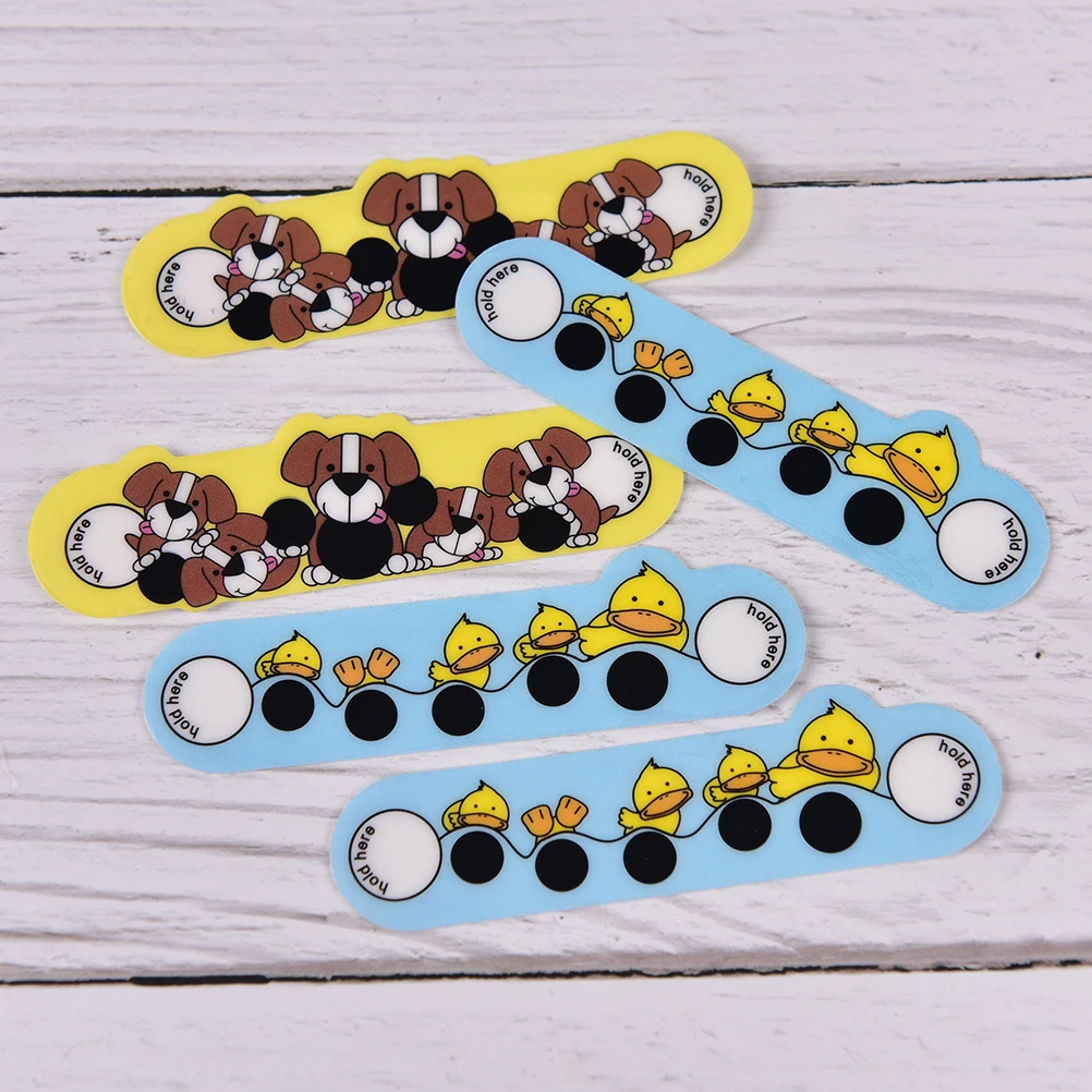 5pcs Cartoon Forehead LCD Thermometer kids Health Body Temperature High