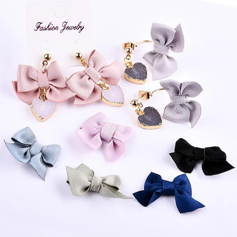 

Korean DIY jewelry hair accessories hairpin accessories ring earring earrings fabric handmade bow material