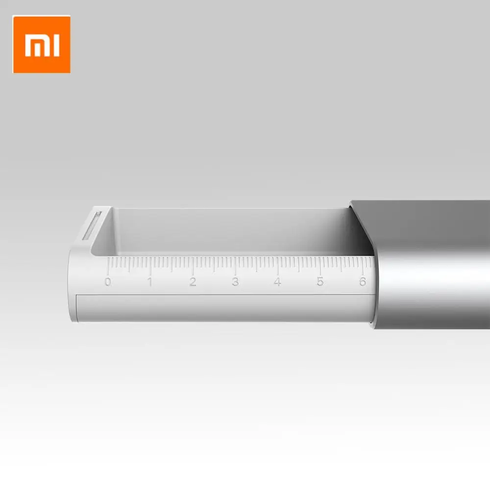Online Xiaomi Mijia caja de papelería de Metal MIIIW estuche de lápiz portátil auriculares organizador de cables carcasa de aluminio interruptor de empuje oficina escolar