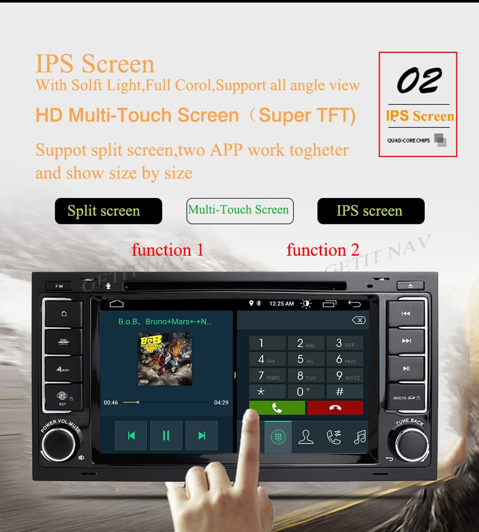 Top DSP Chip IPS Android 9.0 4G 64G CAR GPS For VW Volkswagen Touareg T5 Transporter Multivan dvd player radio multimedia navigation 4