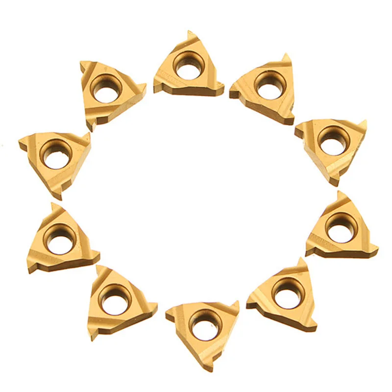 

10pcs 11IR A60 Carbide Insert Internal Threading Insert For Turning Tool Holder Boring Bar