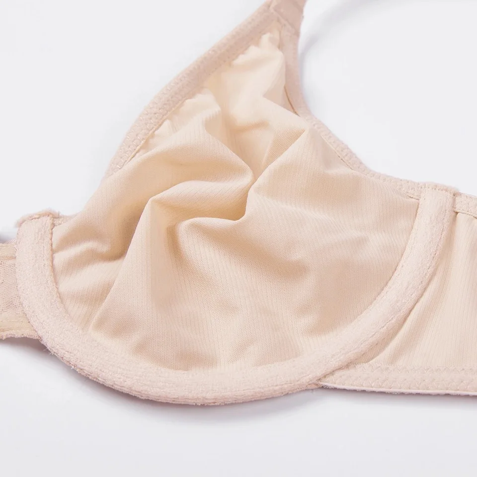Женская не мягкий на косточках полный охват Sheer кружево поддерживающая