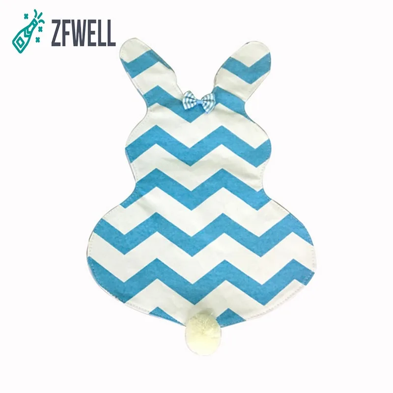 Zfwell 1pz/лот пасхальные 31*46 см, хлопковые, разных цветов, в полоску с кроликом подвесное садовое флаг пасхальное вечерние DIY украшения сцены flag.7.5