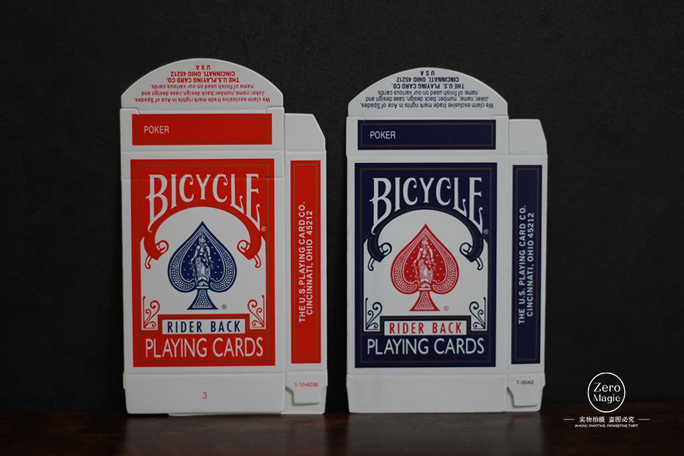 

1 Piece Original Empty Bicycle Playing Card Box Old Rider 808 Red or Blue Design Case Magic Tricks Accessories,props