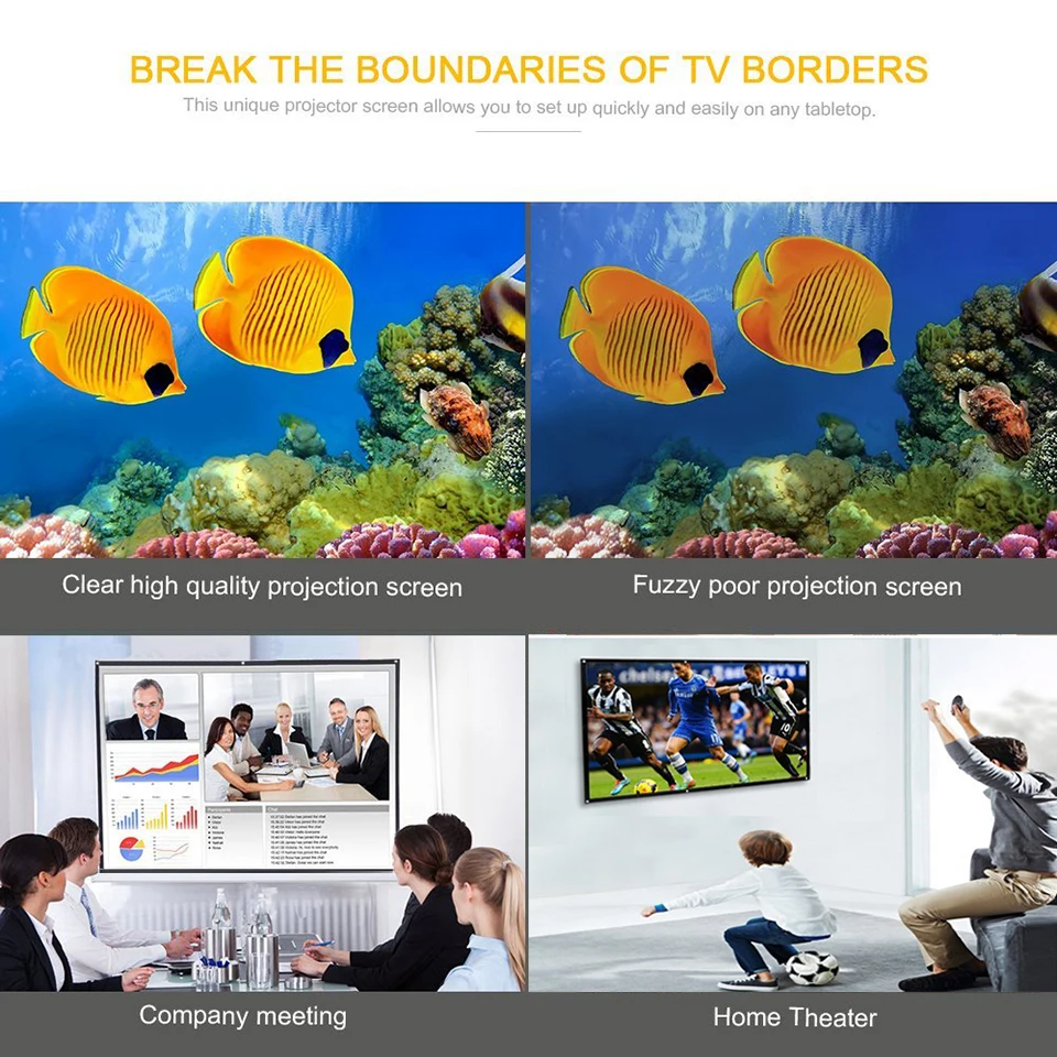120 Inch Simple Projection Screen-4