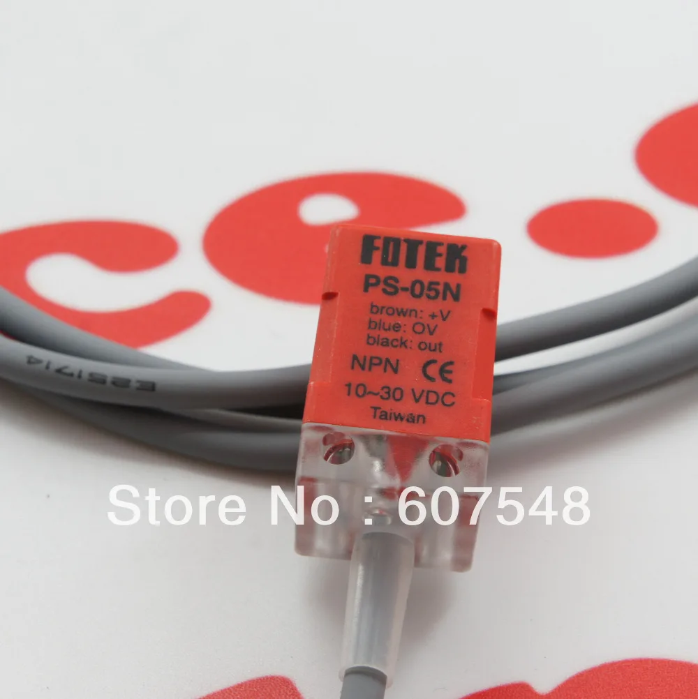 Fotek PL-05N Proximity Sensor Switch - 5mm Sensing, NPN Output, DC10-30V, Normally Open