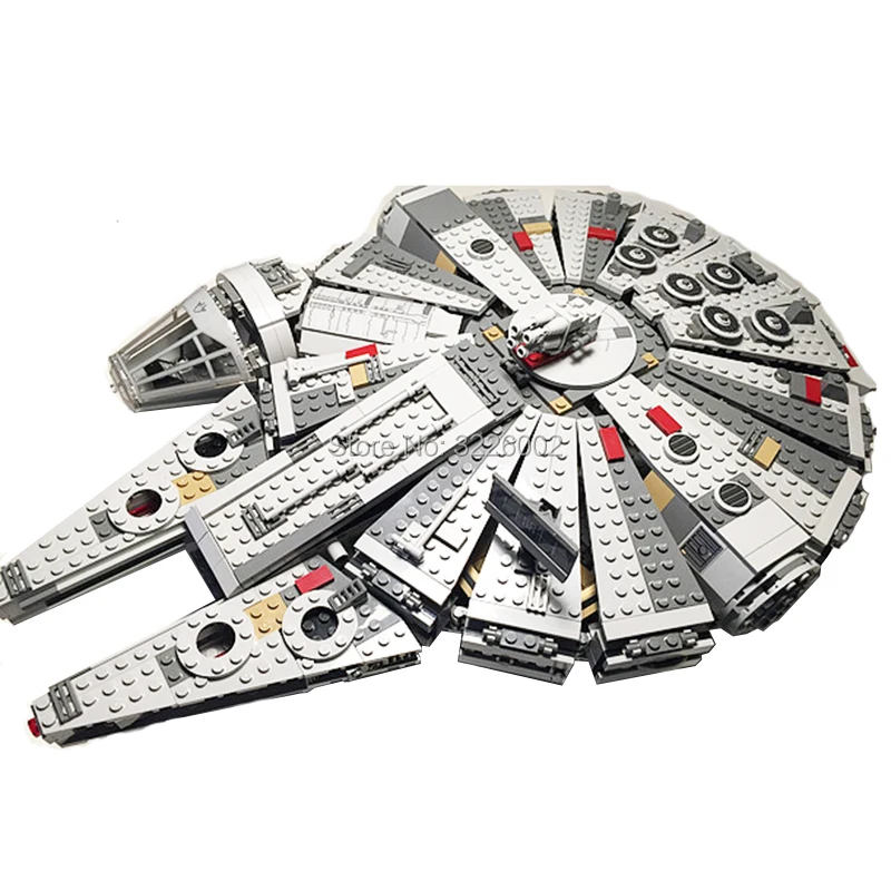 

For lEGOING Star Wars Millennium Falcon 75105 Bricks 1381Pcs Models Building Blocks Toys for Children Starwars Hotsale figures