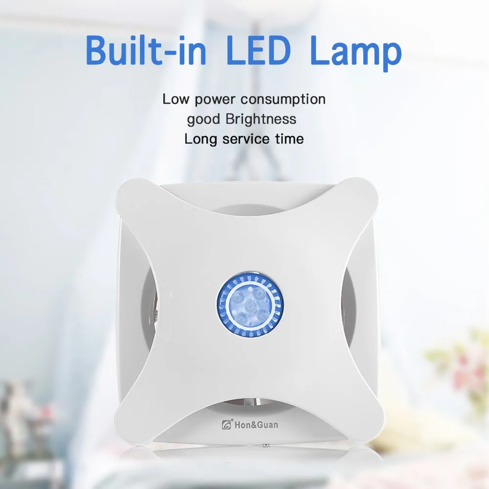 6'' Silent Pipe Exhaust Fan for Ceiling Bathroom Toilet Ventilation Ventilator 220V Fan Hotel Wall Kitchen Extractor Fan Blower