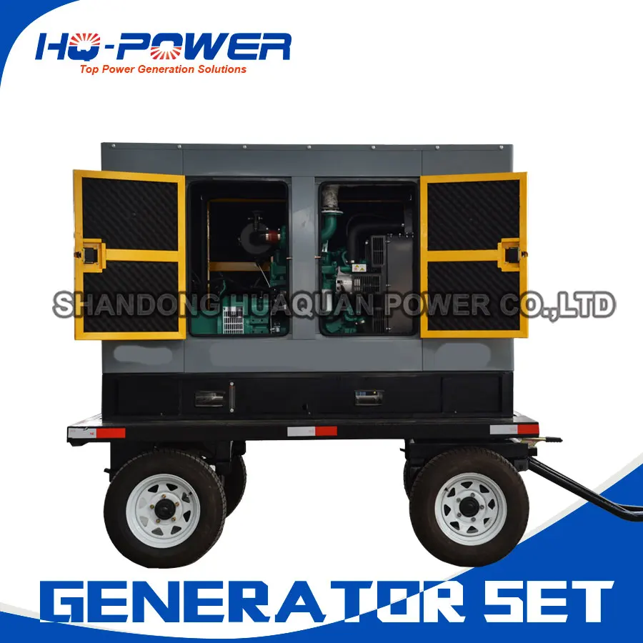 30kw silent trailer convenient easy operated diesel power generatorin