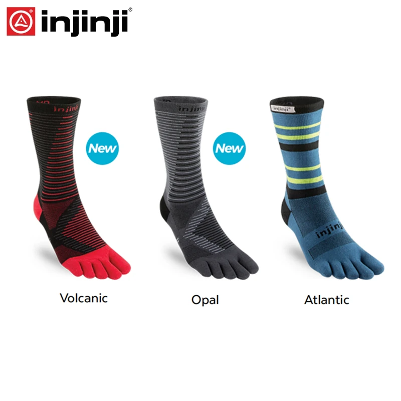 Мужские легкие носки Injinji беговые с пятью пальцами 2019|Носки для бега| |