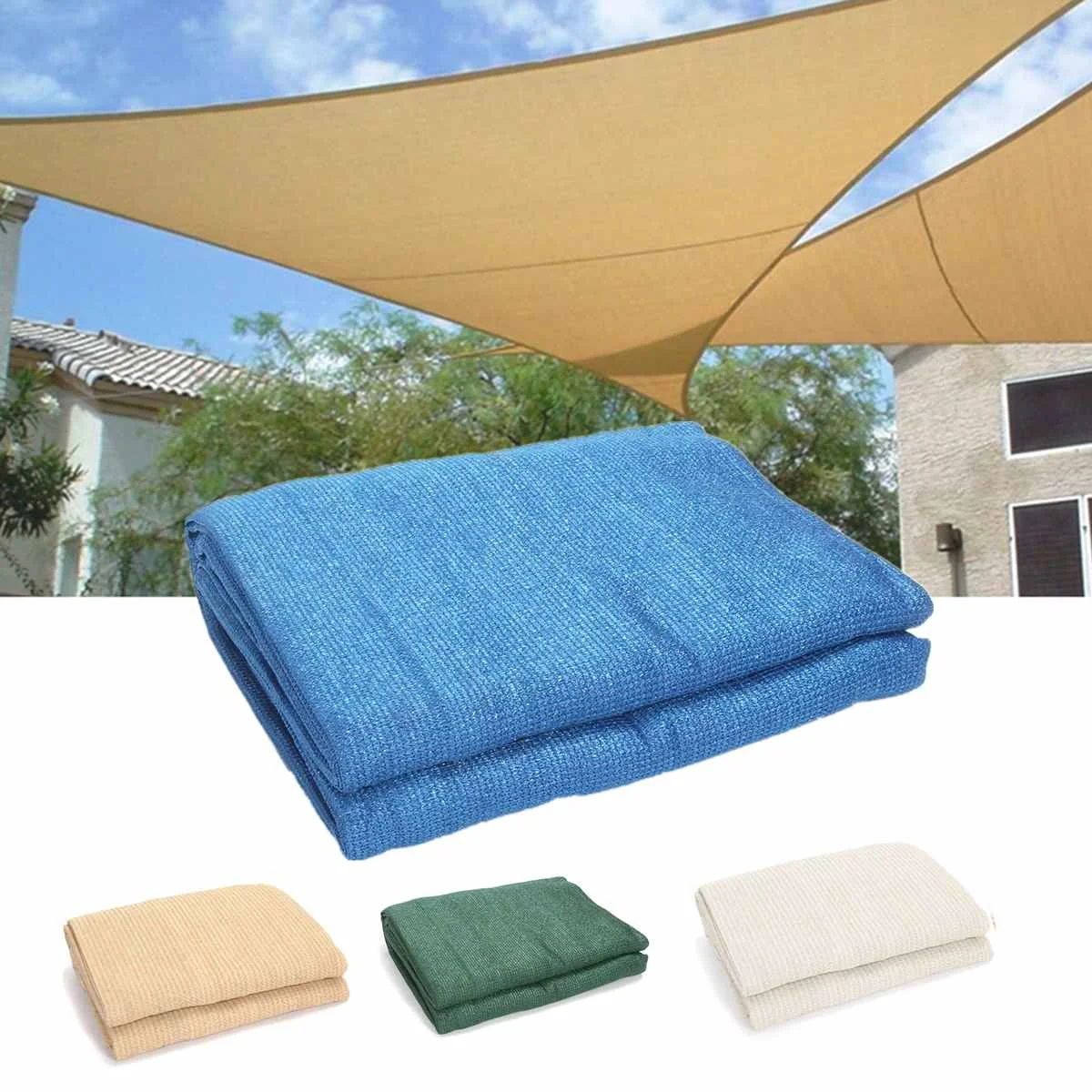 

Sun Shelter Triangle Sunshade Protection Outdoor Canopy Garden Patio Pool Shade Sail Awning Camping Shade Cloth 3.6x3.6x3.6m