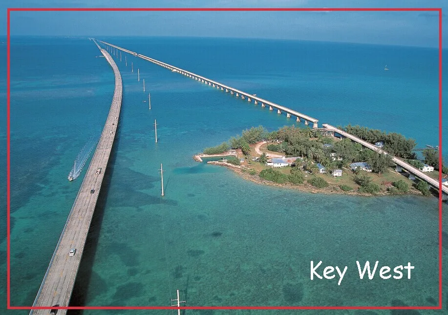 USA Travel Gifts 78*54mm USA Key West Fridge 20018