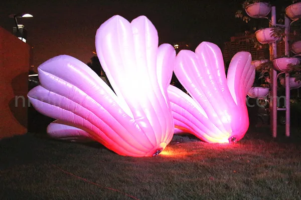 

Free shippin 2.5m inflatable led light changing flower, wedding decoration flower, colourful flower