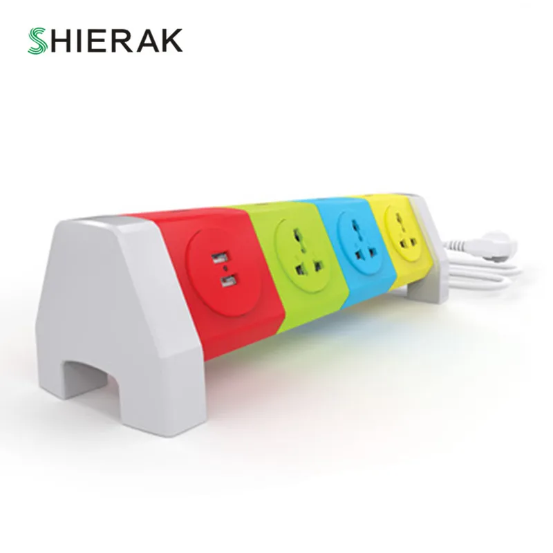 SHIERAK креативное Новое поступление универсальная розетка с 7 розетками 2 usb порта 5