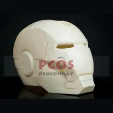 Лучшая цена MK7 Железный человек I/ii 1:1 шлем ручной работы из АБС-пластика модель белого цвета(сделай сам) Опора mp002577