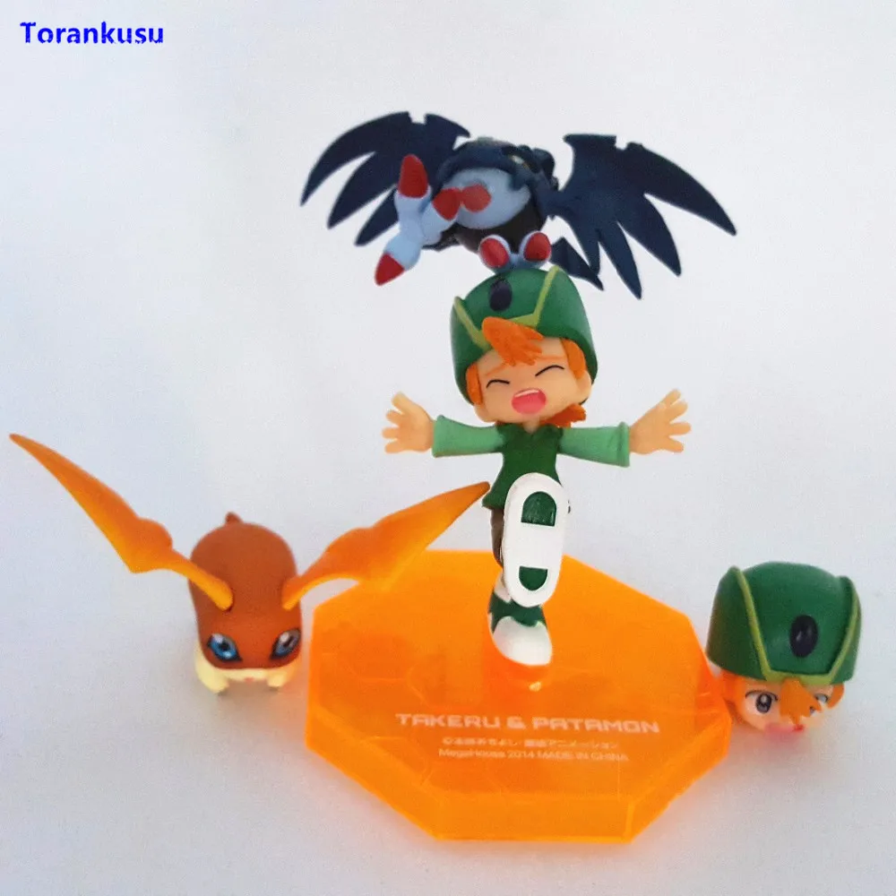 Digimon Приключения цифровые Такаси Такеру патамон Pico Devimon Мультяшные игрушки ПВХ