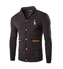 Strickjacken Männer Pullover Neue 2016 Strickwaren Breasted Strickjacke Top Qualität Marke Kleidung Mode Männlichen Weihnachten Mantel