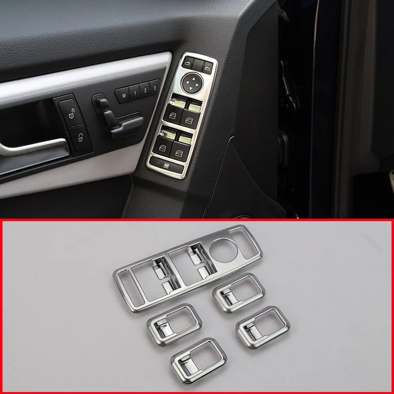 Carbon Fiber Door Handle Window Lift Switch Button Frame Trim For