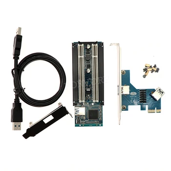 

PCI-e 1x 4x 8x 16x to Dual PCI slots adapter pci express converter external pci slot card