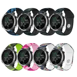 20 мм модные силиконовые часы ремешок для Garmin Forerunner 645 музыка заменить для мужчин t мягкие спортивные Camo запястье ремень для мужчин женщин