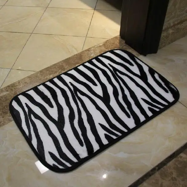 Carpet Modern Brief Fashion Zebra And Leopard Print Bathroom Bath Mat Slip Resistant Mats 40 60cm Leopard Print Bath Mat Mat Matprinted Mat Aliexpress