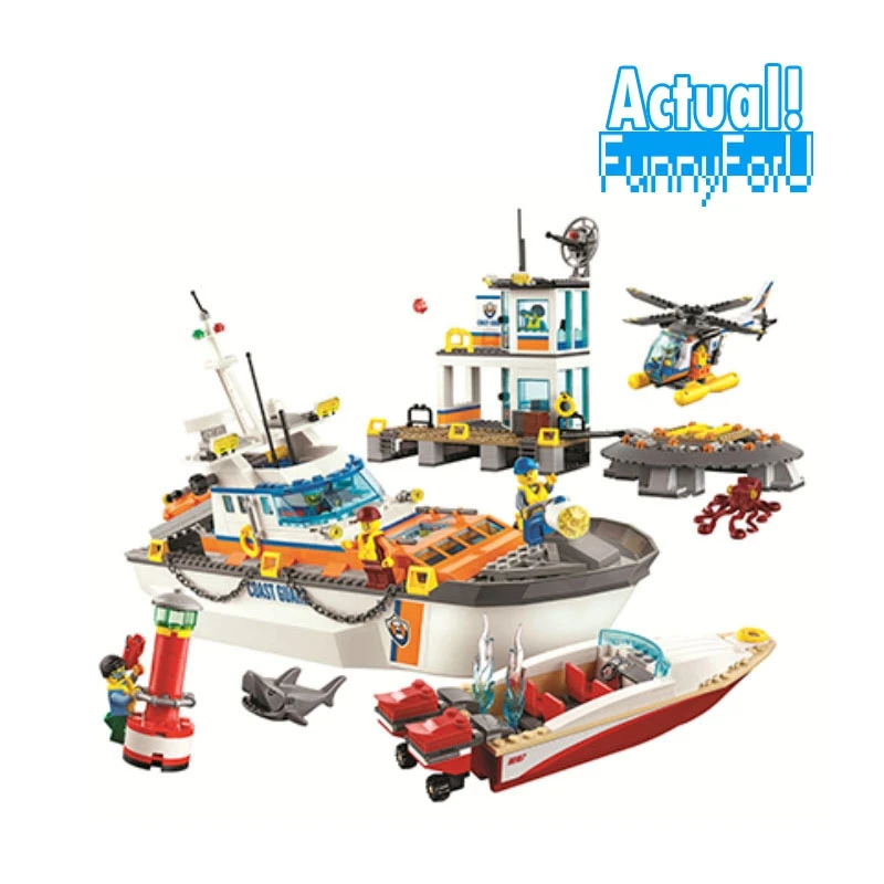 

Bela 10755 844Pcs City Series Police Coast Guard Headquarters Base Building Blocks Bricks Toys for children gift legoINGly 60167