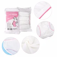 4 шт. 2 размера Белые и розовые женские хлопок одноразовые дышащие нижнее Белье для беременных регулируемые эластичные трусики для беременных