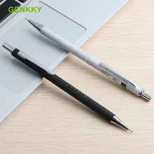 GENKKY металлический механический карандаш Kawaii канцелярский карандаш полностью металлические автоматические качественные карандаши для школы и офиса 0,5 0,7 мм