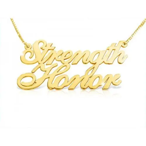 

Personalized Daul Names Custom Necklace Stainless Steel Pendant Necklaces