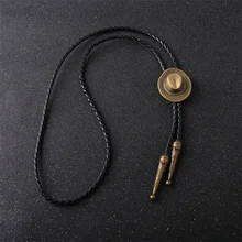 Западный ковбойский Бронзовый Bolo Tiefor Мужская рубашка ручной работы Poirot ежедневный галстук Chian Bolo галстук-бабочка тонкий Канат