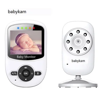 

Video Baby Monitor baby nanny 2.4 inch LCD baby sitter IR Night Vision 2 way talk 4 Lullabies Temperature Monitor Alarm 2X Zoom