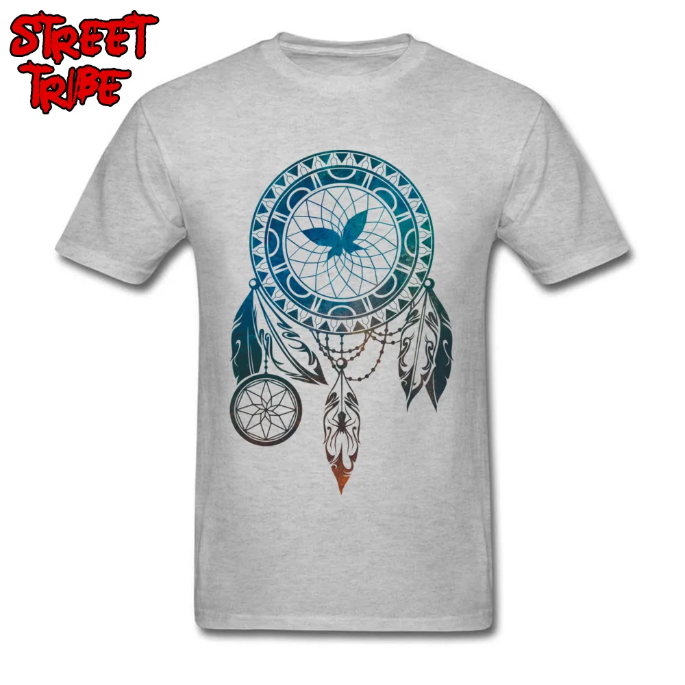  Men Top T-shirts Dream Catcher Design Tops Shirt 100% Cotton O Neck Short Sleeve Europe Tee Shirt Labor Day Drop Shipping Dream Catcher grey