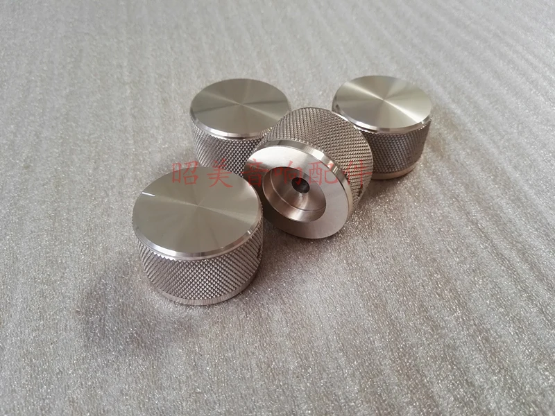 

2pcs aluminum knob potentiometer knob 35*22mm Scrub potentiometer cap car knob switch cap Encoder for amplifier