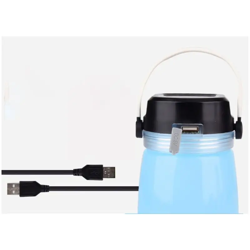 

Solar Charging Tent Light Silicone Water Cup Hiking Outdoor Drinking Container Riding Camping Light Tent Lamp