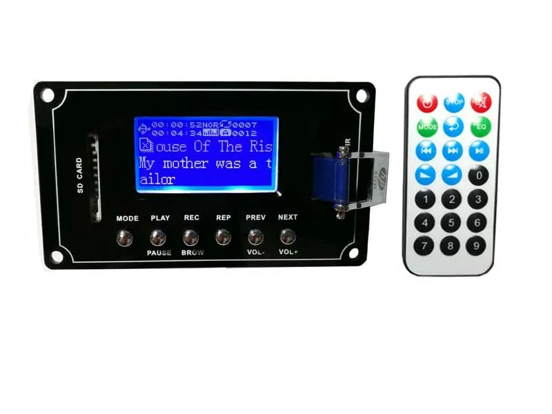 DC9V-12V MP3/WAV/WMA/FLAC лирика дисплей запись Bluetooth аудио декодер доска