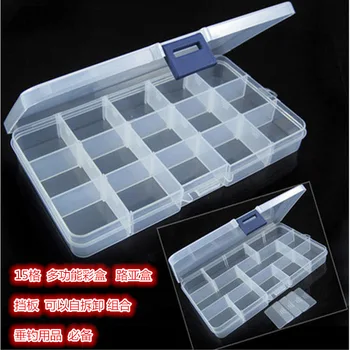 

Transparent Fish Hook Box Plastic Fish Bait Case Detachable Fishing Tackle Box Multipurpose Jewelry Storage Box