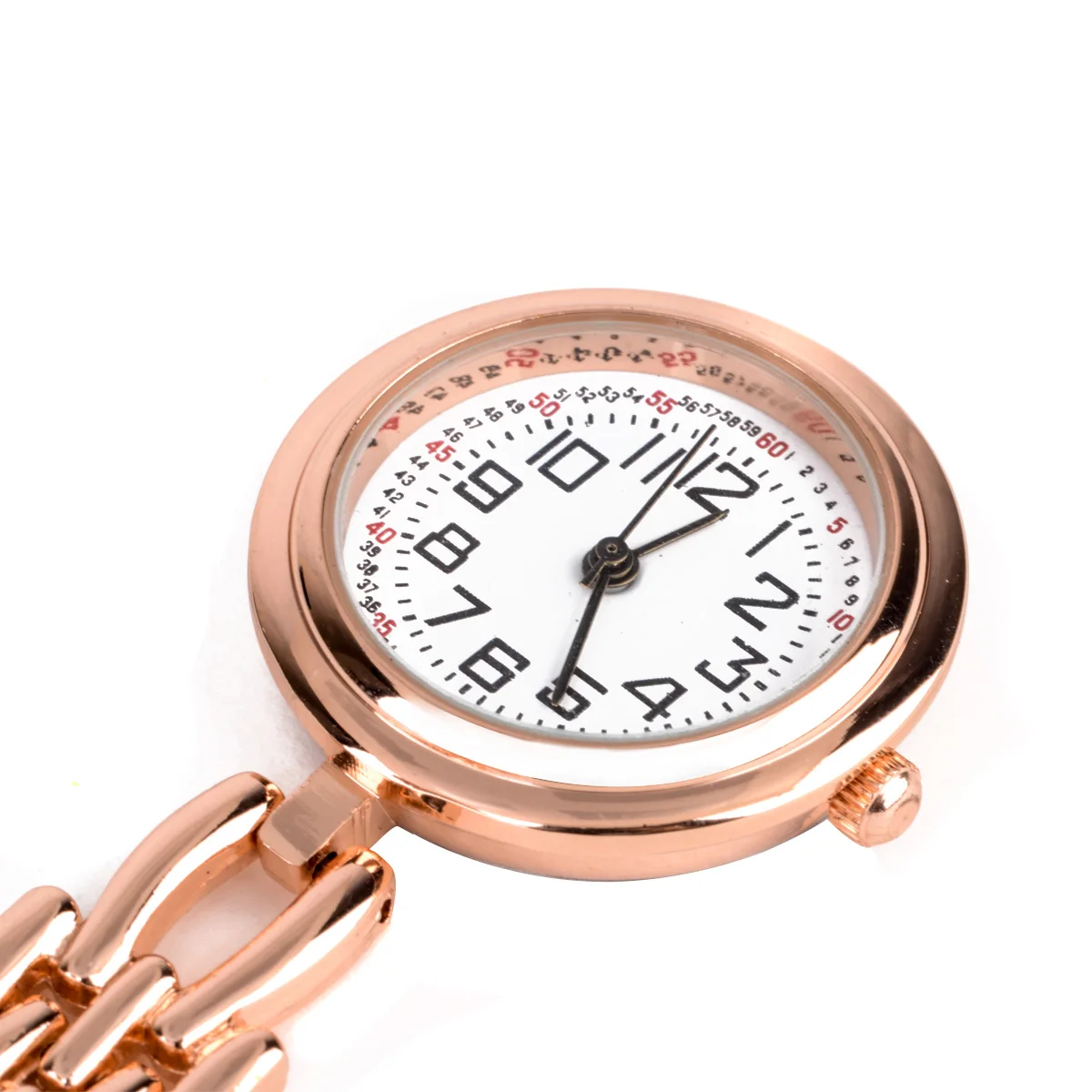 Shellhard Round Dial Red Cross Nurse Watches  3 Colors Brooch Fob Quartz Nurse Clip on Hanging Medical Pocket Watch
