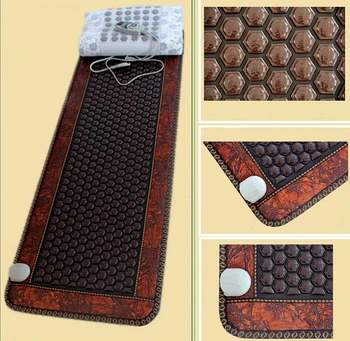 

2015 most hot sales heated mat massage germanite stone cushion Jade NEW heating massage cushion 50cmX150cm