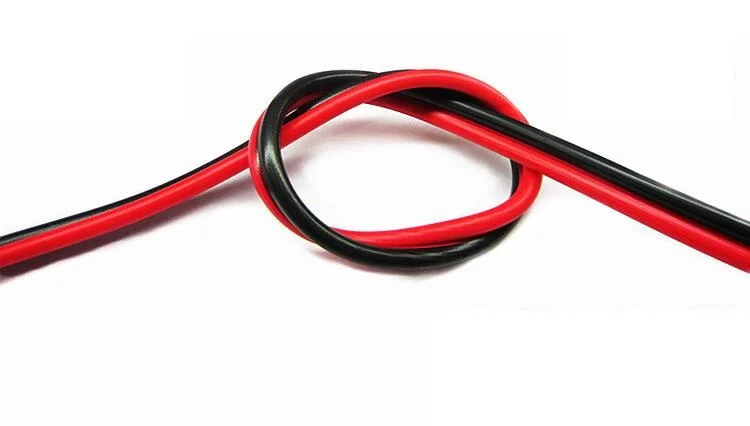 Красный черный медный провод 2X0,75 светодиодные ленты кабель питания ...