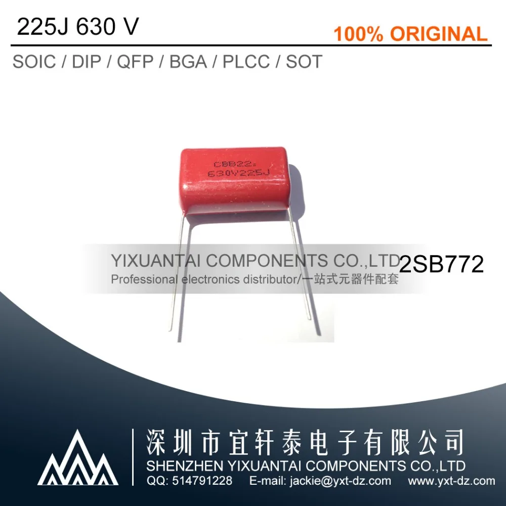 

10pcs/lot 100pcs/lot 500pcs/lot Free Shipping! New Original Cbb metalizado Film Capacitor 2.2 uF 225J 630 V