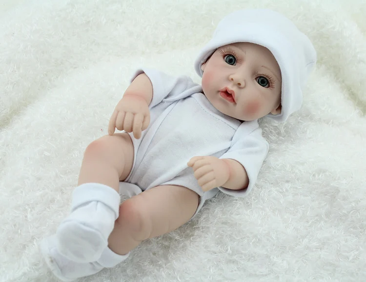 Pursue 17"/43cm Real Lifelike Mini Baby Silicone Dolls ...