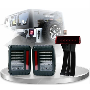 

G2 LED Tail Light & 3rd Third Brake Light Combo For 07-16 Jeep Wrangler