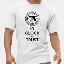 Летняя футболка Camisetas Hombre футболка Glock Handgun логотип США хлопковая футболка с короткими рукавами Топы модная футболка homme
