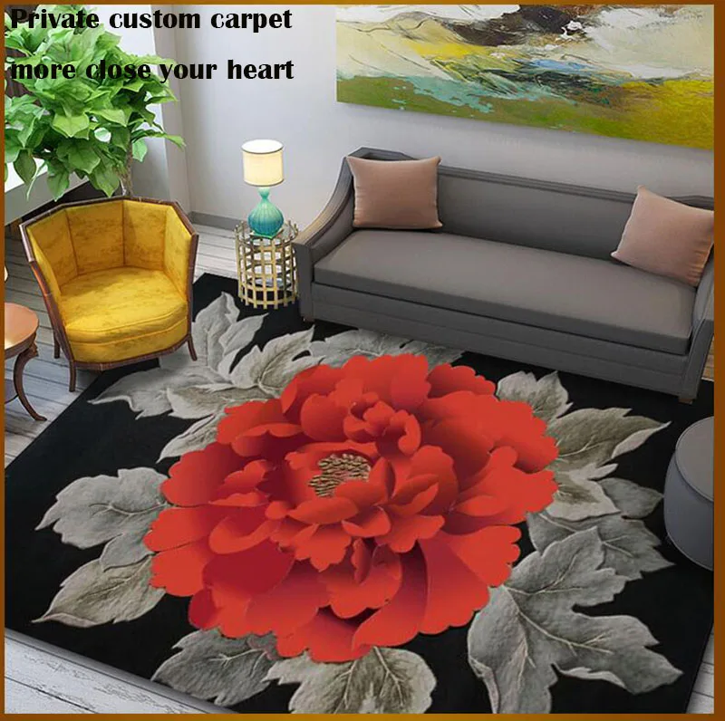 High-end acrylic hand-made carpet custom-made Chinese style living room bedroom study tea table kang blanket full spread mat rug High-end acrylic hand-made carpet custom-made Chinese style living room bedroom study tea table kang blanket full spread mat rug