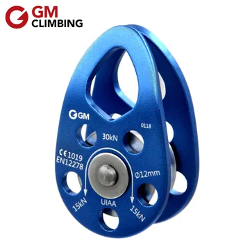 

GM CLIMBING Pulley CE / UIAA 30kN Swing Cheek Micro Rope Pulley Outdoor Rescue Rigging Rock Climbing Equipment US Stock