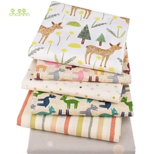 Chainho, 6 шт./лот, серия оленей, саржевая хлопковая ткань с принтом, Лоскутная Ткань, сделай сам шитье и стеганое одеяло, материал для малышей и детей
