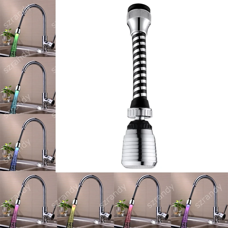 Water Faucet Light Led Seven Color Changing Water Shower Glow Tap